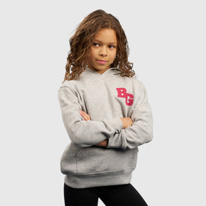 Girls Grey BG Collegiate Kids Hoodie