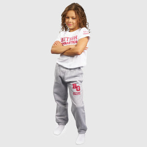 Girls Grey BG Collegiate Kids Sweatpants