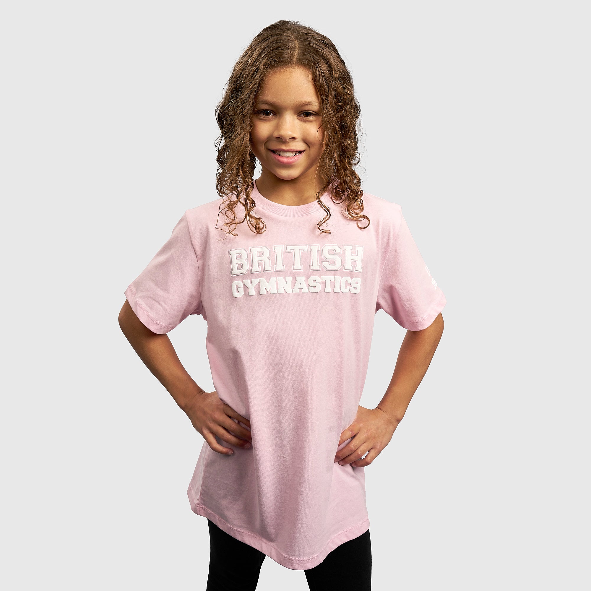 Girls Pink Collegiate Kids Tshirt