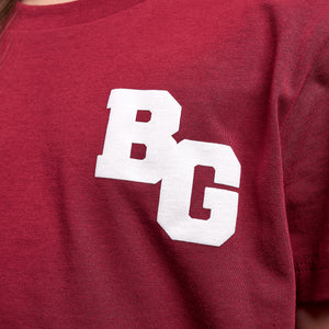 Girls Maroon Collegiate Kids T-shirt