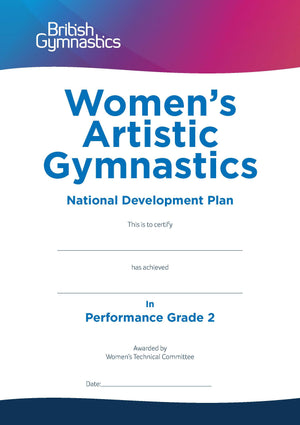 WAG NDP Certificates - Performance Grade
