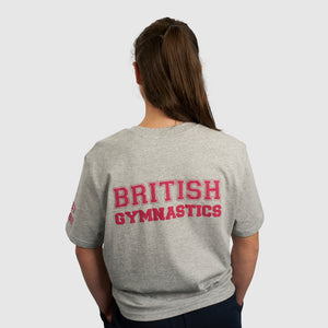 Womens Grey BG Collegiate T-shirt