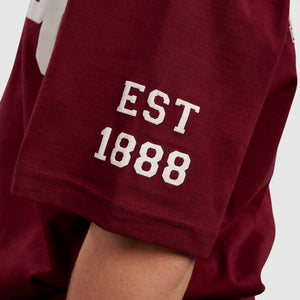 Womens Maroon BG Collegiate T-shirt