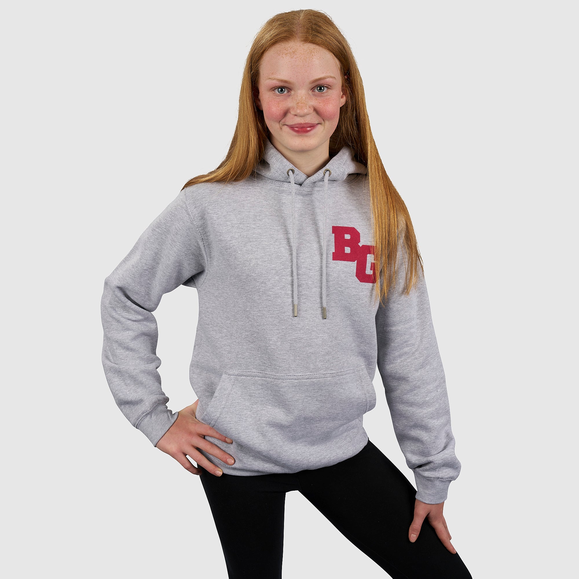 Womens Grey BG Collegiate Hoodie