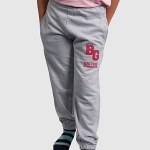 Boys Grey BG Collegiate Kids Sweatpants