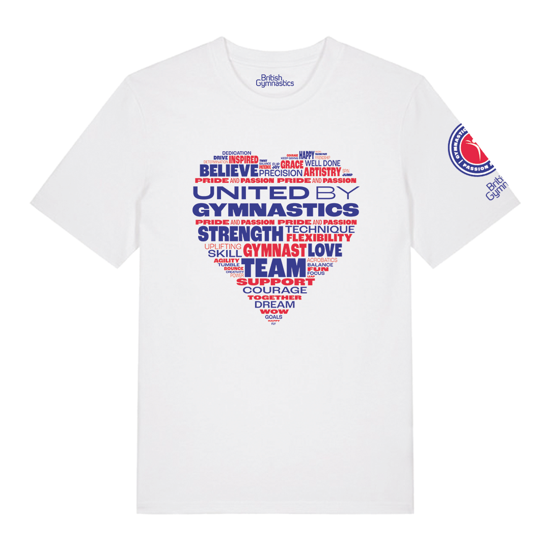 United By Gymnastics Heart Tee - Kids