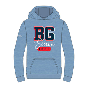 BG Since 1888 Graphic Hoodie-Steel Blue