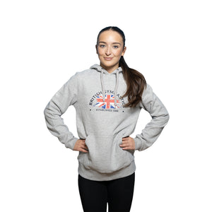 BG Union Jack Graphic Hoodie: Grey: Kids