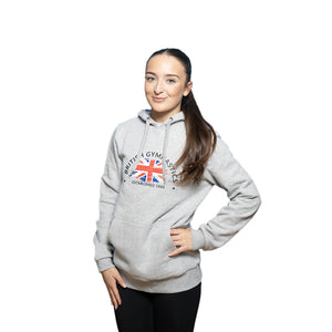 BG Union Jack Graphic Hoodie: Grey: Kids