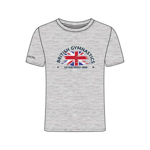 BG Union Jack Graphic T-Shirt: Grey