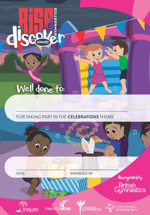 Rise Gymnastics Discover Themed Certificate Packs