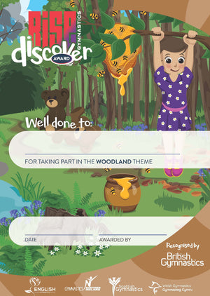 Rise Gymnastics Discover Themed Certificate Packs