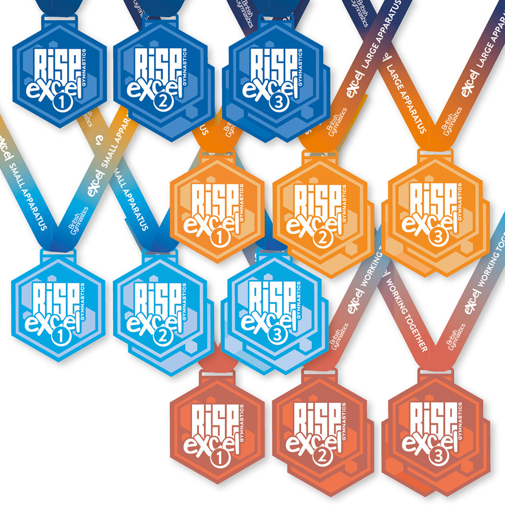 Rise Gymnastics Excel Medals