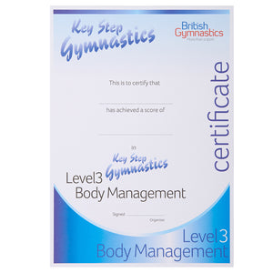 Key Step Certificate - Body Management