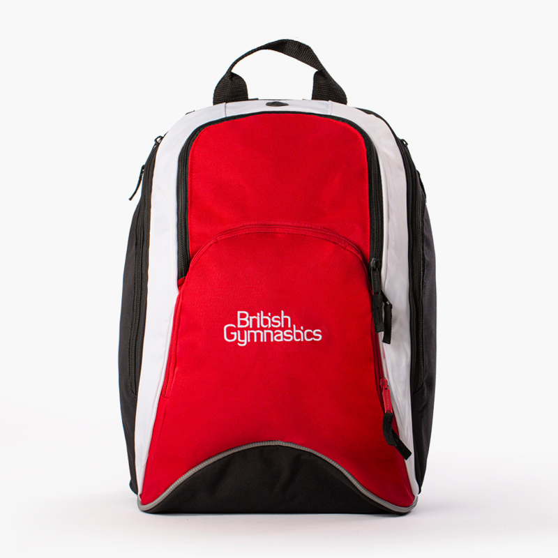 British Gymnastics Backpack Red & Black