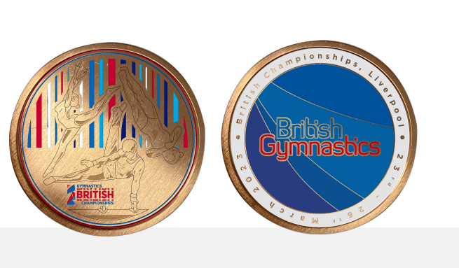 British Gymnastics Event Coin POS