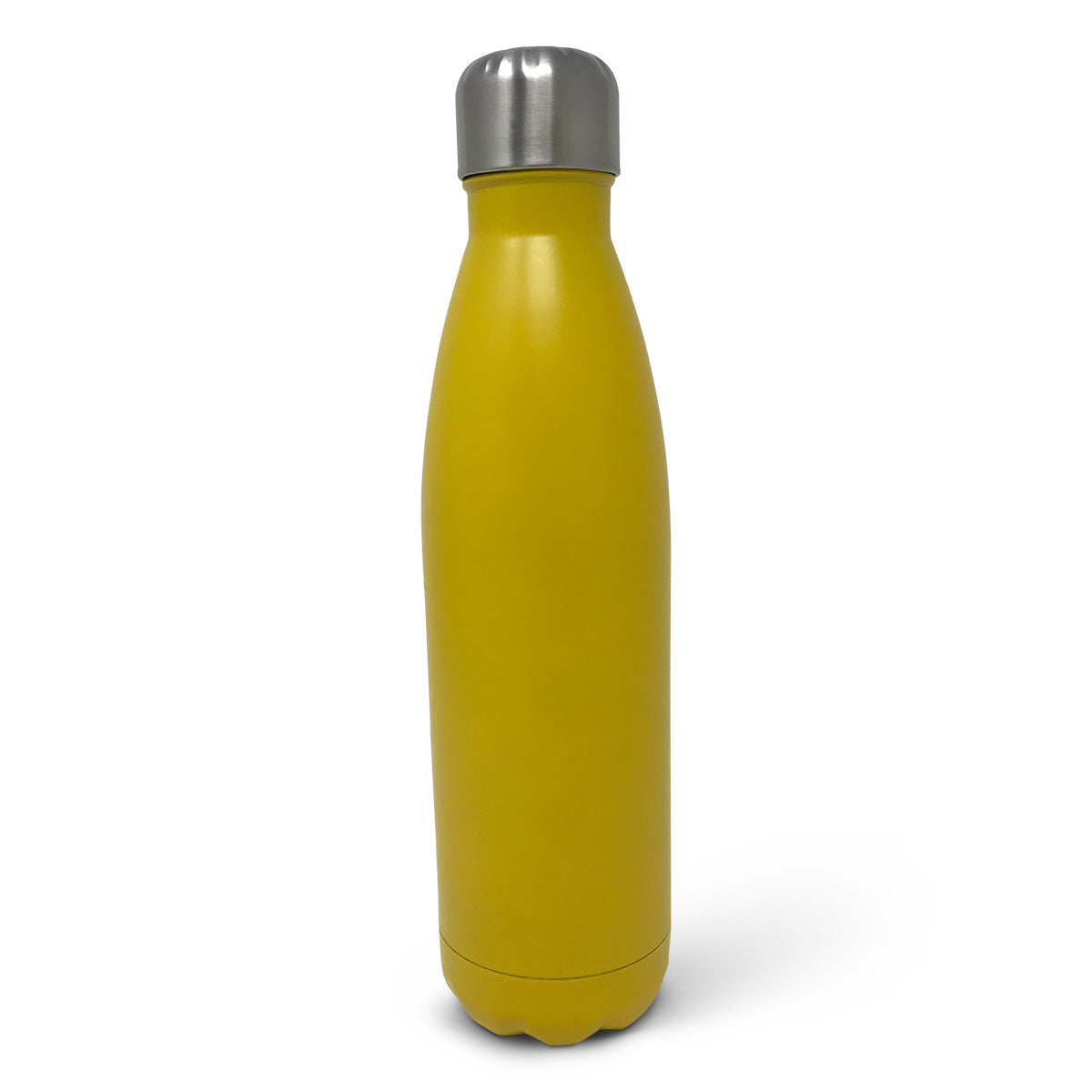 Matt Yellow Steel Water Bottle