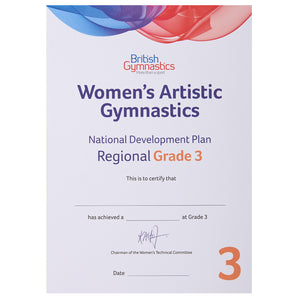Womens Artistic NDP - Regional Grade 3
